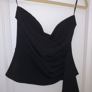 Strapless black Zara top